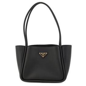 Prada Tote Bag, Leather, 1BG539, Black
