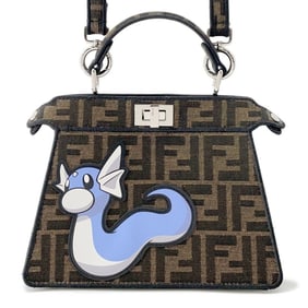 Fendi Peekaboo Iseeu Petit Handbag in Pokémon Collaboration with Fragment, Dratini, and Zucca