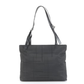 Salvatore Ferragamo Leather Tote Bag, Shoulder Black, Silver Hardware, Women's