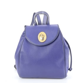 Christian Dior Oval CD Logo Leather Backpack with Gold Hardware for Women