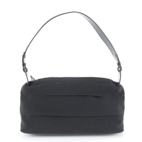 Salvatore Ferragamo Gancini Leather One-Shoulder Bag, Black, Women's