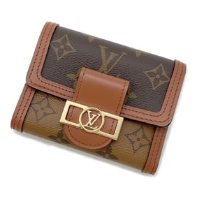 Louis Vuitton Monogram Reverse Portefeuille Dauphine Compact Tri-fold Wallet M68725 LOUIS VUITTON