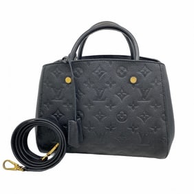 Louis Vuitton Monogram Empreinte Montaigne BB Handbag M41053 Noir 2-Way Bag for Women P1764097