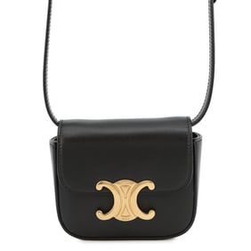 Celine Mini Claude Triomphe Shoulder Bag 10I513 CELINE Black