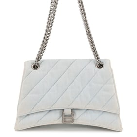 Balenciaga Chain Shoulder Bag in Crushed Medium Denim 716393 BALENCIAGA 2-way
