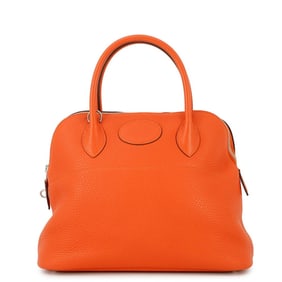 Hermes Hermès Bolide 31 handbag in Orange Poppy, Taurillon Clemence leather with T-stamp, 2-way