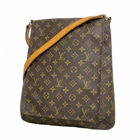 Louis Vuitton Monogram Musette Shoulder Bag M51256 Brown Women's