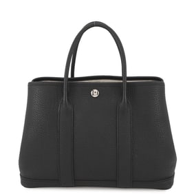 Hermes Hermès Garden TPM Tote Bag, Black, Negonda, U Stamp, Black