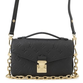 Louis Vuitton Monogram Empreinte Pochette Metis EW M46595 Shoulder Bag in Black