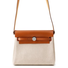 Hermes Hermès Mini Fauve Toile H Vache Hunter Shoulder Bag with K Stamp