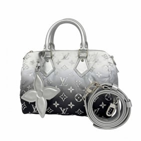 Louis Vuitton Monogram Nylon Speedy Bandouliere 25 Handbag M11848 Gray 2-Way Bag for Women