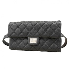 Chanel 2.55 Matelasse Caviar Leather Waist Bag, Black, Women's