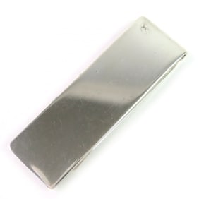TIFFANY & Co. Silver 925 Bill Clip with Logo Engraving, Money Clip, Weight 19.53g, Men's