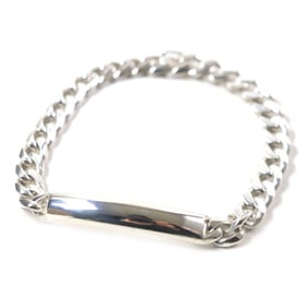 TIFFANY & Co. Vintage Tiffany Curbside ID 80S Chain Bracelet, SV925 Silver, Made in Italy, Weight