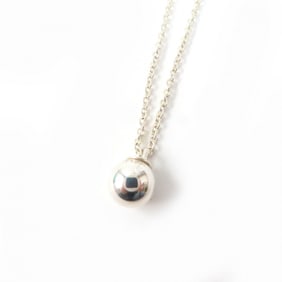 TIFFANY & Co. Tiffany HardWear Ball Necklace, AG925 Silver, with Box and Dust Bag, Weight 3.6g,