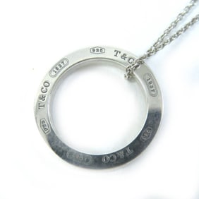 TIFFANY & Co. 1837 Circle Pendant Necklace in AG925 Silver, 3.8g, for Women