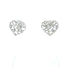 TIFFANY & Co. Tiffany Olive Leaf Heart Earrings (for both ears) SV925 Silver with Box, Weight 1.4g,