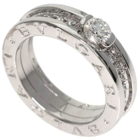 Bvlgari B-zero1 1-Band Diamond #48 Ring in 18K White Gold for Women