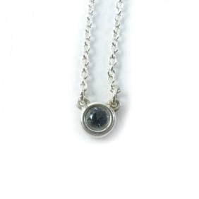TIFFANY & Co. Tiffany Color by the Yard Aquamarine Pendant Elsa Peretti, AG925 Silver Necklace,