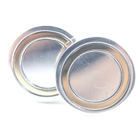 TIFFANY & Co. Old Tiffany Combination Circle Cufflinks, 18K Gold, 925 Sterling Silver, with Dust