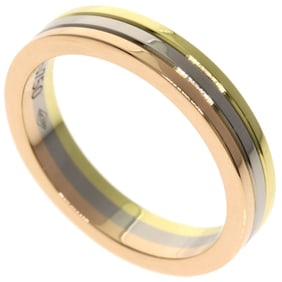 Cartier Three-Color #49 Ring, 18K Yellow Gold, 18KPG, 18KWG, Women's