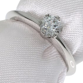 Tiffany Solitaire 1P Diamond Ring in Platinum PT950 for Women