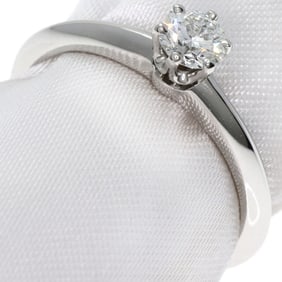 Tiffany Solitaire Diamond Ring in Platinum PT950 for Women