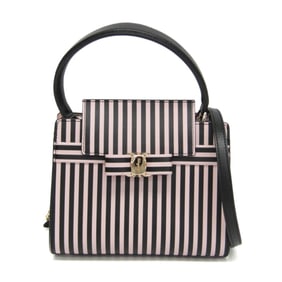 Salvatore Ferragamo Vara Striped 2-way Bag FZ-21 1262 Women's Leather Handbag,Shoulder Bag