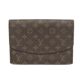 Louis Vuitton Monogram Pochette Lava 23 M51931 Women's Clutch Bag Brown