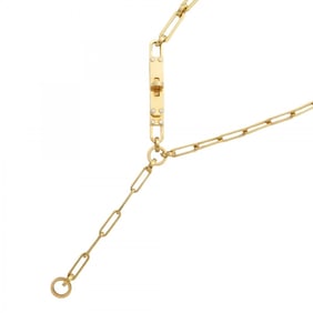 Hermes Hermès Kelly Lariat Necklace 6PD 18KYG Yellow Gold Diamond Women's