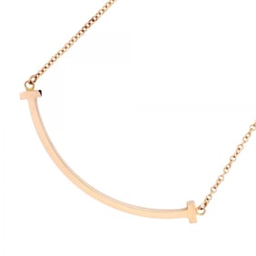 Tiffany T Smile Small Necklace in 18K Pink Gold for Women