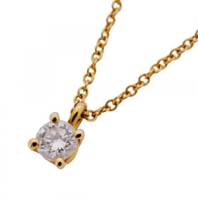 Tiffany necklace solitaire 1PD 18KYG yellow gold diamond ladies