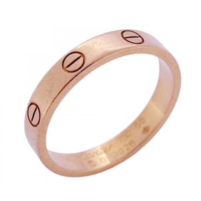 Cartier Mini Love Ring, 18KPG Pink Gold, #56, for Men and Women