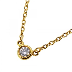 Tiffany Necklace By the Yard 1PD 18KYG Yellow Gold Diamond Women's
