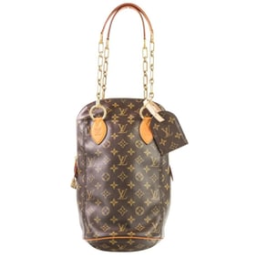 LOUIS VUITTON Louis Vuitton x Karl Lagerfeld Monogram Baby Punching Shoulder Bag M40230 Brown