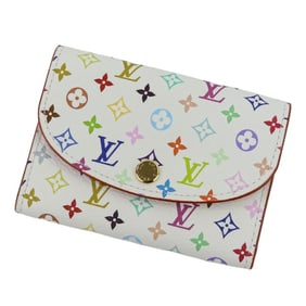 LOUIS VUITTON Louis Vuitton Takashi Murakami Collaboration Monogram Multi Porte Monnaie Rosalie
