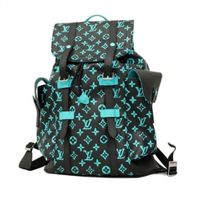 Louis Vuitton Monogram Playground Christopher MM Backpack M21936 Black/Blue Men's