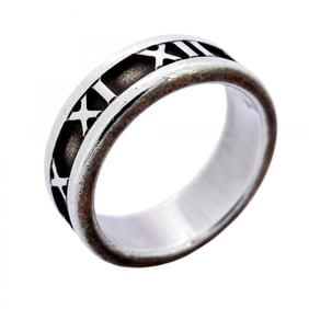 Tiffany Atlas Ring, Silver 925, Size 10, Women's