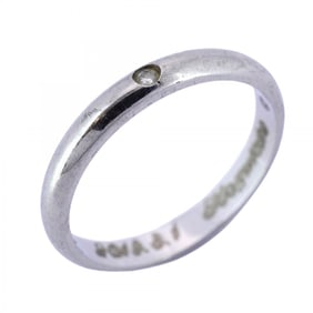 Cartier Classic Ring 1PD Pt950 Platinum Diamond #48 Women's