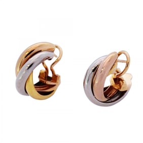 Cartier Trinity Earrings in 18K Yellow Gold, 18KWG White and 18KPG Pink Gold for Women