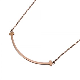 Tiffany T Smile Small Necklace in 18K Pink Gold for Women