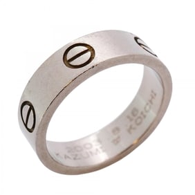 Cartier Love Ring 18KWG White Gold #54 Women's