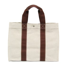 Hermes Bora Bora GM Men,Women Cotton Tote Bag Brown,Light Beige