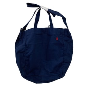 24SS Polo Ralph Lauren Canvas 2-Way Tote Bag/Shoulder Bag Navy for Men and Women