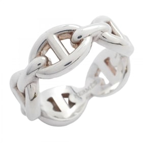 Hermes Ancienne Chaine d'Ancre Ring, Silver 925, #49, Women's