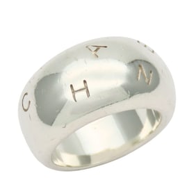 Chanel SV925 Ring, Approximately 17.6g, Silver, Volume, Women's, CHANEL