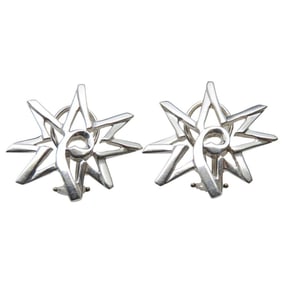 Tiffany & Co. Volume Star Earrings, SV925, approximately 7.8g, Silver, Paloma Picasso, Women's.