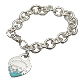 Tiffany & Co. Return to Heart Tag Color Splash Bracelet, SV925, approximately 29.8g, Women's.