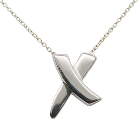 Tiffany & Co. Kiss necklace, SV925, approximately 2.7g, silver, Paloma Picasso, women's. TIFFANY
