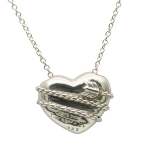 Tiffany & Co. Heart Arrow Necklace, SV925, approximately 6.6g, silver, women's.